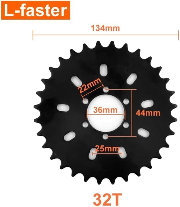 Urban Electric Bicycle Conversion Kit - 450W Left Drive with Freewheel Design