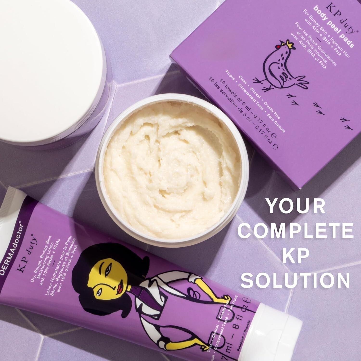 Dermatologist Formulated Body Scrub with 10% AHA + PHA for Keratosis Pilaris