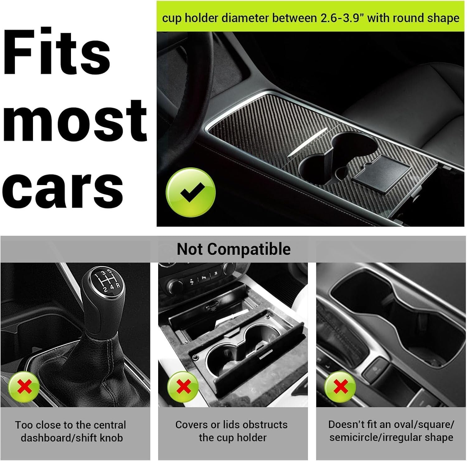 15W Fast Wireless Charger & Food Tray for Yeti Hydro Flask—Road Trip Essential