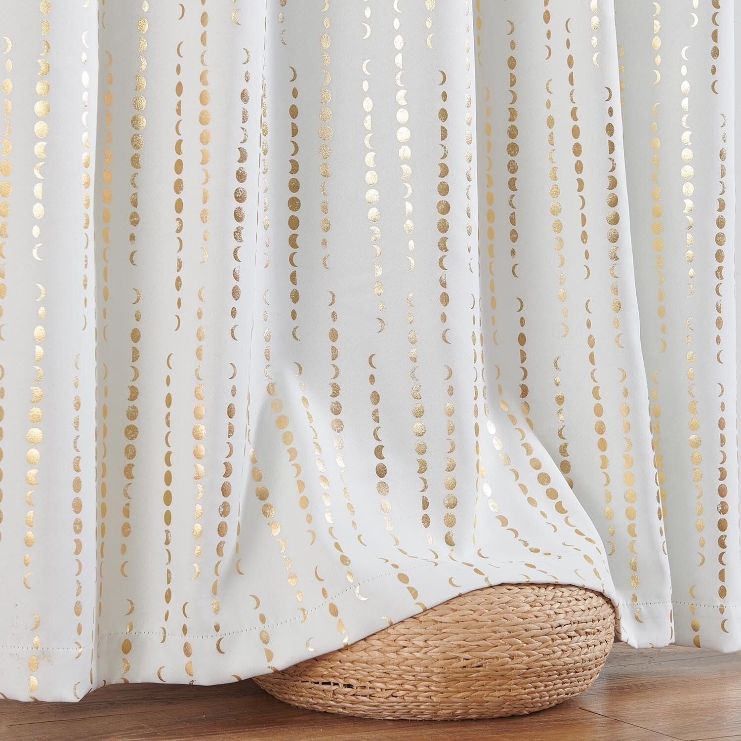 Decorative Thermal Blackout Curtains - 108 Inch Moon Phases for Modern Homes