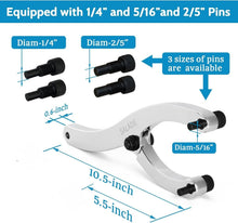 Load image into Gallery viewer, Heavy-Duty Adjustable Gland Nut Wrench with Pins for Hydraulic Cylinder Repair