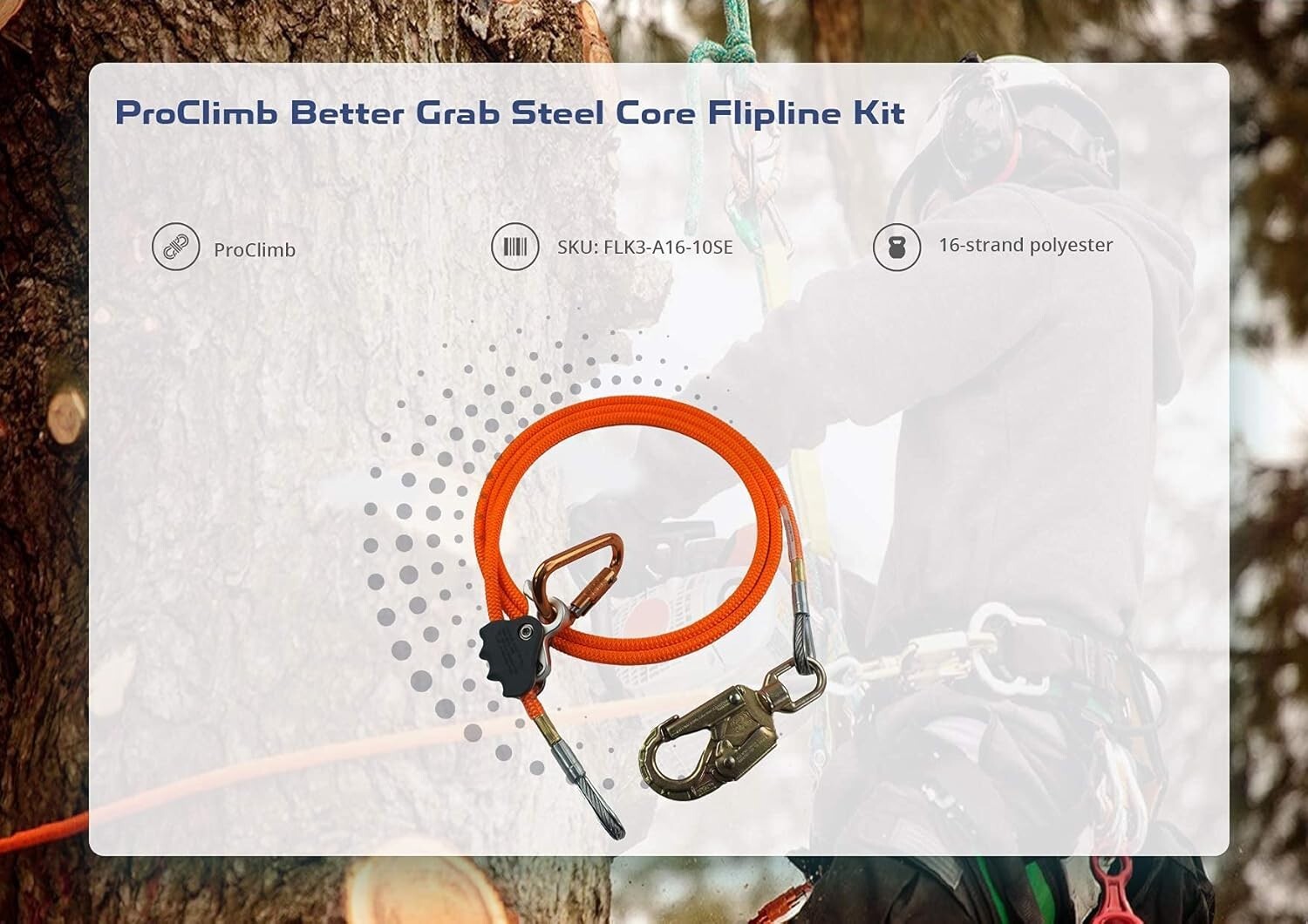 Better Grab 1/2 Inch Steel Core Flipline Kit – 16 Feet of Safety and Reliability