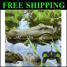 Load image into Gallery viewer, Large RC Alligator Head Boat - Rechargeable Prank Toy for Lakes &amp; Pools