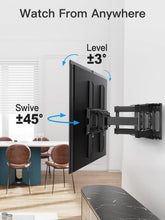 Load image into Gallery viewer, Universal Full Motion Tilt and Swivel TV Mount for 26-65 inch TVs - Easy Install