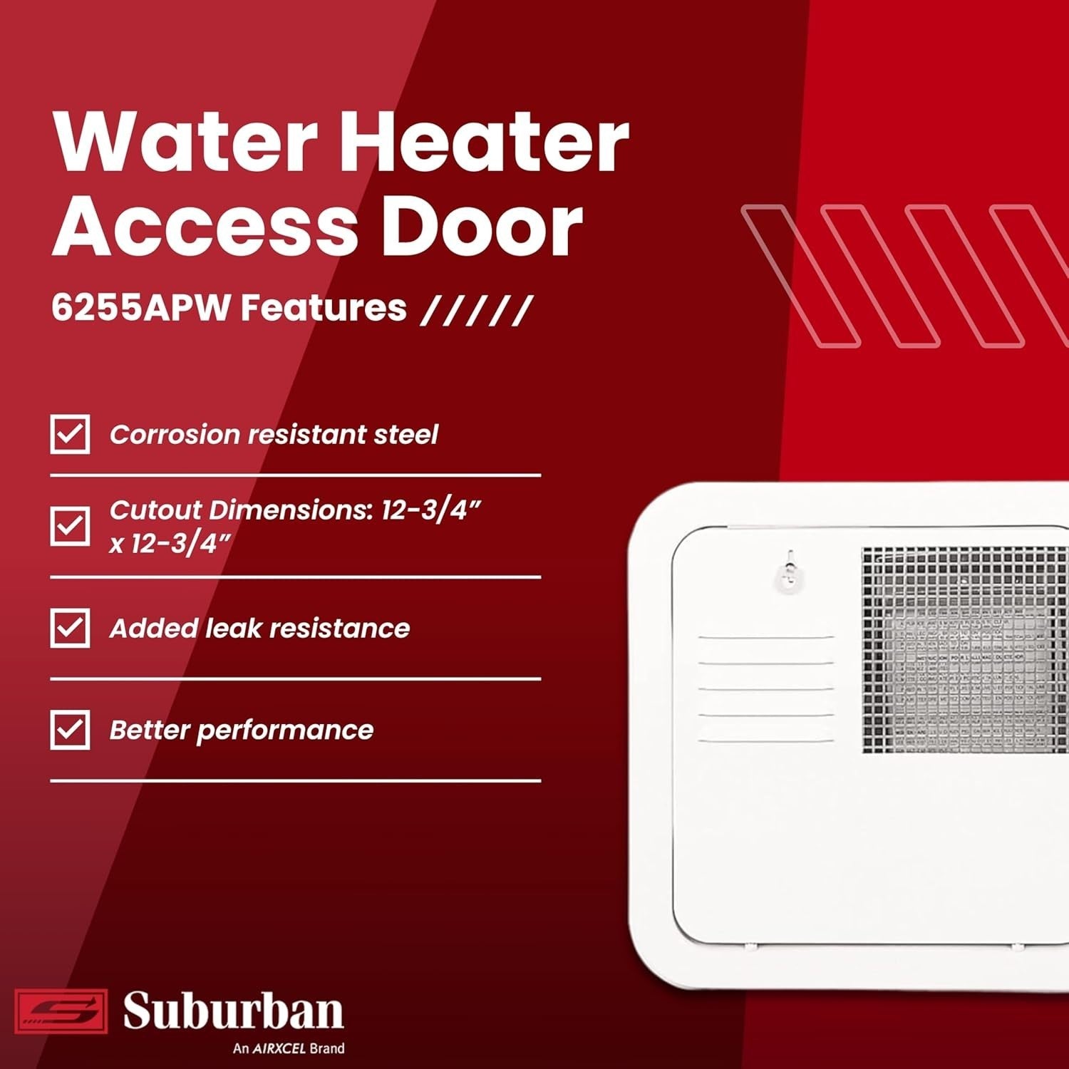 Durable Alloy Steel Water Heater Replacement Access Door - Flush Mount Style