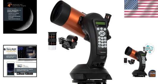 4-Inch Maksutov-Cassegrain Telescope with GoTo Mount - Perfect for Stargazing