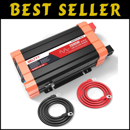 Dual AC Socket 1500W Inverter for RVs, Trucks, and Outdoor Camping Needs