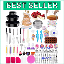 Load image into Gallery viewer, Professional Baking Set: 567 Pieces of Supplies with Springform Pans &amp; Tools