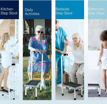 Load image into Gallery viewer, Portable Non-Slip Step Stool for Bedroom and Kitchen – Perfect for Seniors