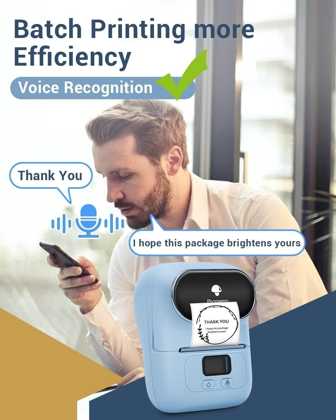 Bluetooth Thermal Label Printer & Portable Label Maker for Small Businesses