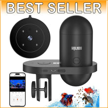 Load image into Gallery viewer, 2.4G Precision Fish Feeder with Visual Monitor for Betta and Goldfish Aquariums