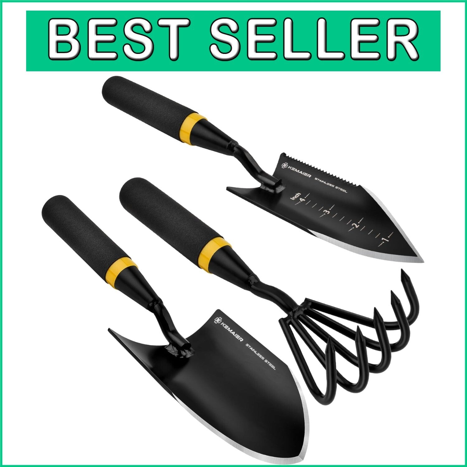 Ergonomic Heavy-Duty Garden Tool Set - Perfect for Digging & Transplanting