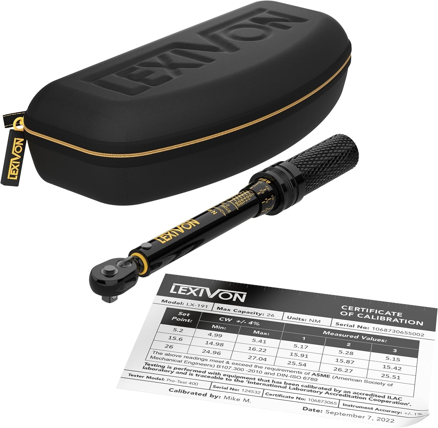 Dual-Direction Torque Wrench with Calibration - 2-26 Nm / 17.7-230.1 in-lb