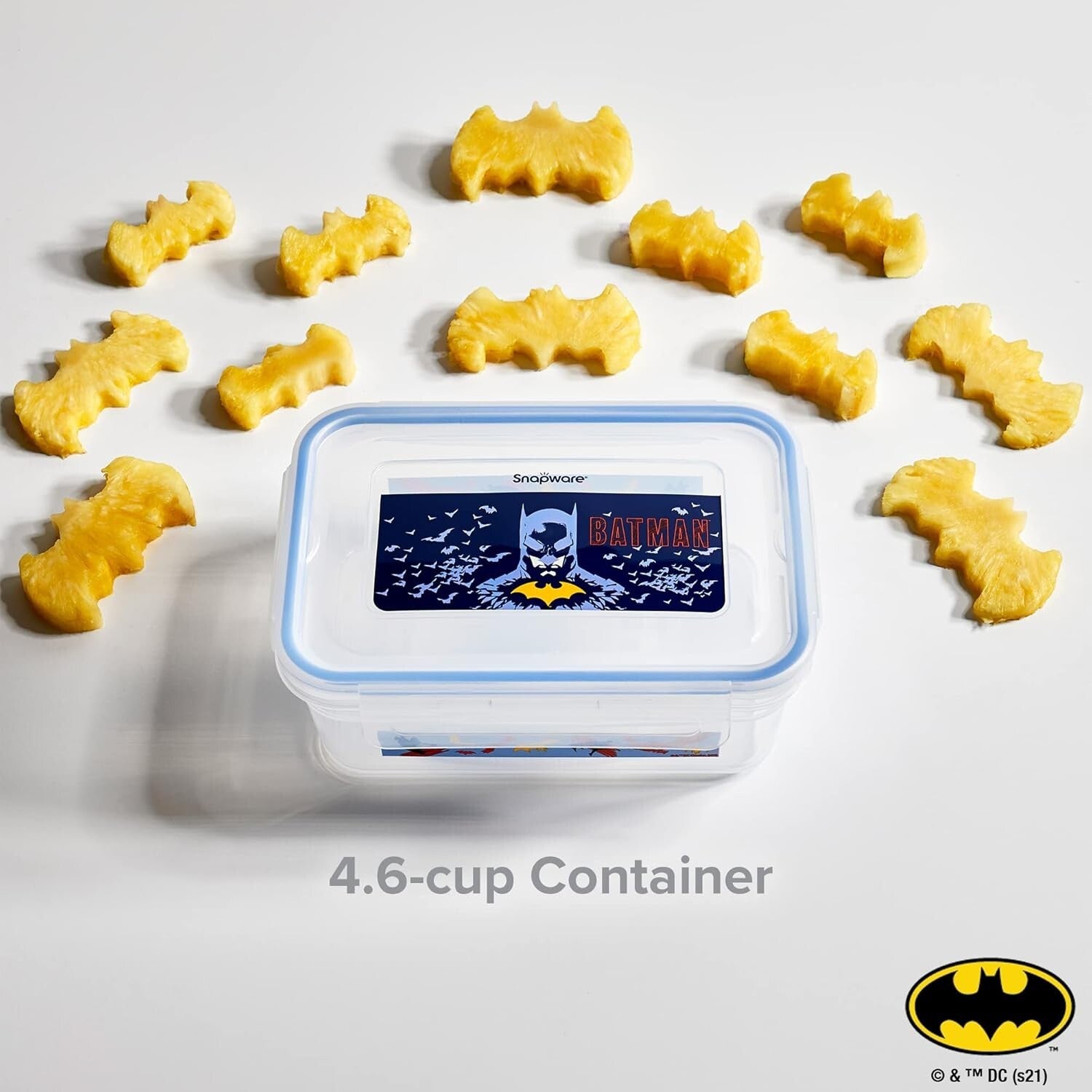 8-Pc Batman Food Storage Set: BPA-Free Meal Prep Containers with Locking Lids