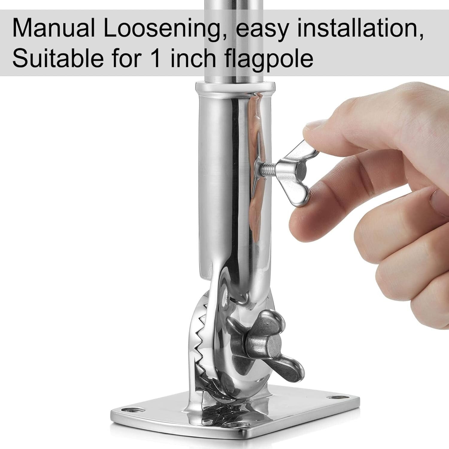 Durable Heavy-Duty Flag Pole Holder – Rust-Proof and Waterproof for 1-Inch Poles