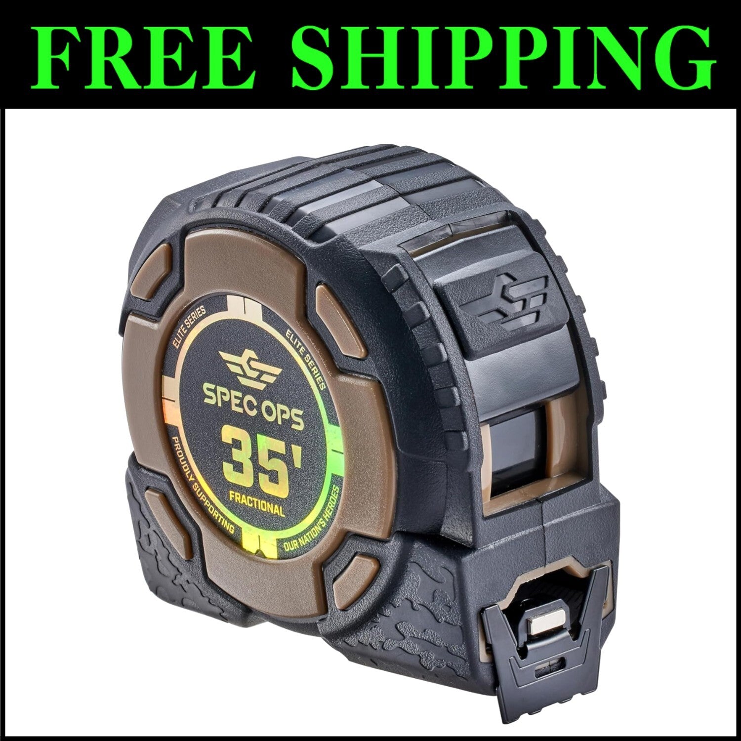 Elite Series 35-Foot Magnetic Tape Measure with Double-Sided Blade & Fraction...