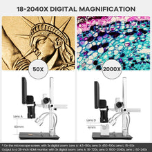 Load image into Gallery viewer, All-Purpose 2000x Microscope Kit with HD Video &amp; LCD Display for Home &amp; School