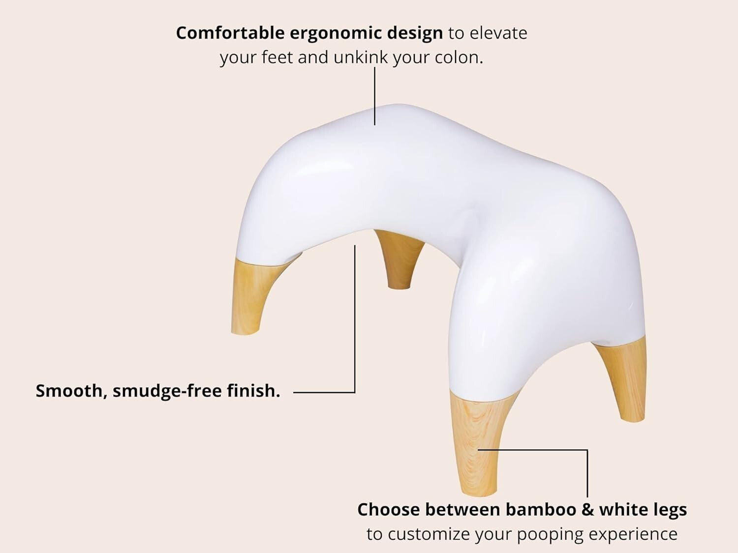 Elevated Ergonomic Toilet Stool – 9 Inches of Style for Better Bowel Health