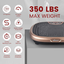 Load image into Gallery viewer, FitMax Vibrating Plate Exercise Machine - 99 Resistance Levels for Fitness