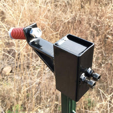 Load image into Gallery viewer, AR500 Steel T-Post Target Hanger with 15° Cant - Secure Mounting Adapter