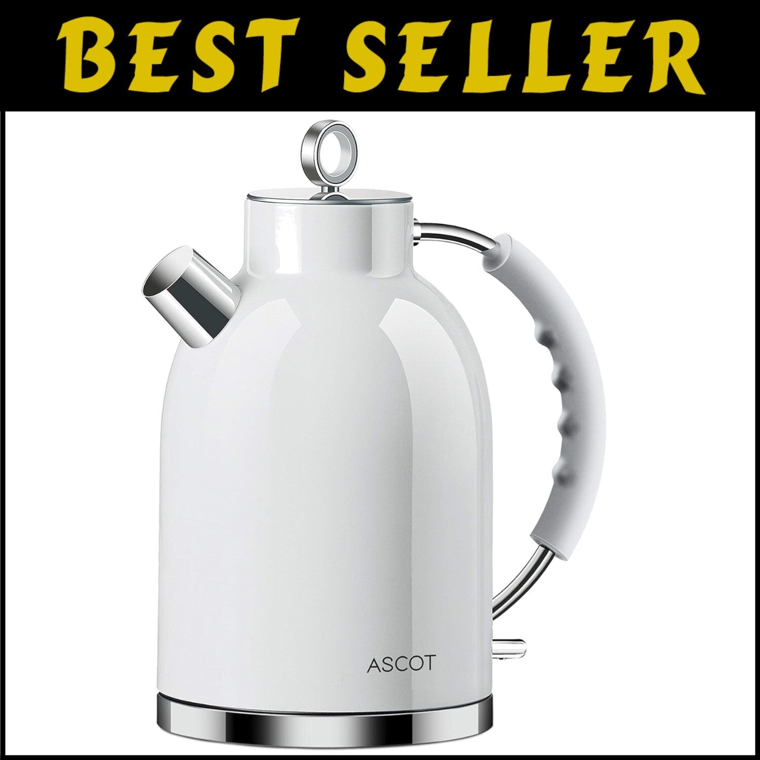 1.5L Electric Tea Kettle – Stylish Stainless Steel with Safety Features