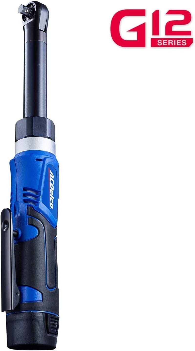 Professional ACDelco 12V Extended Ratchet Wrench Tool Kit - 1 Battery Included