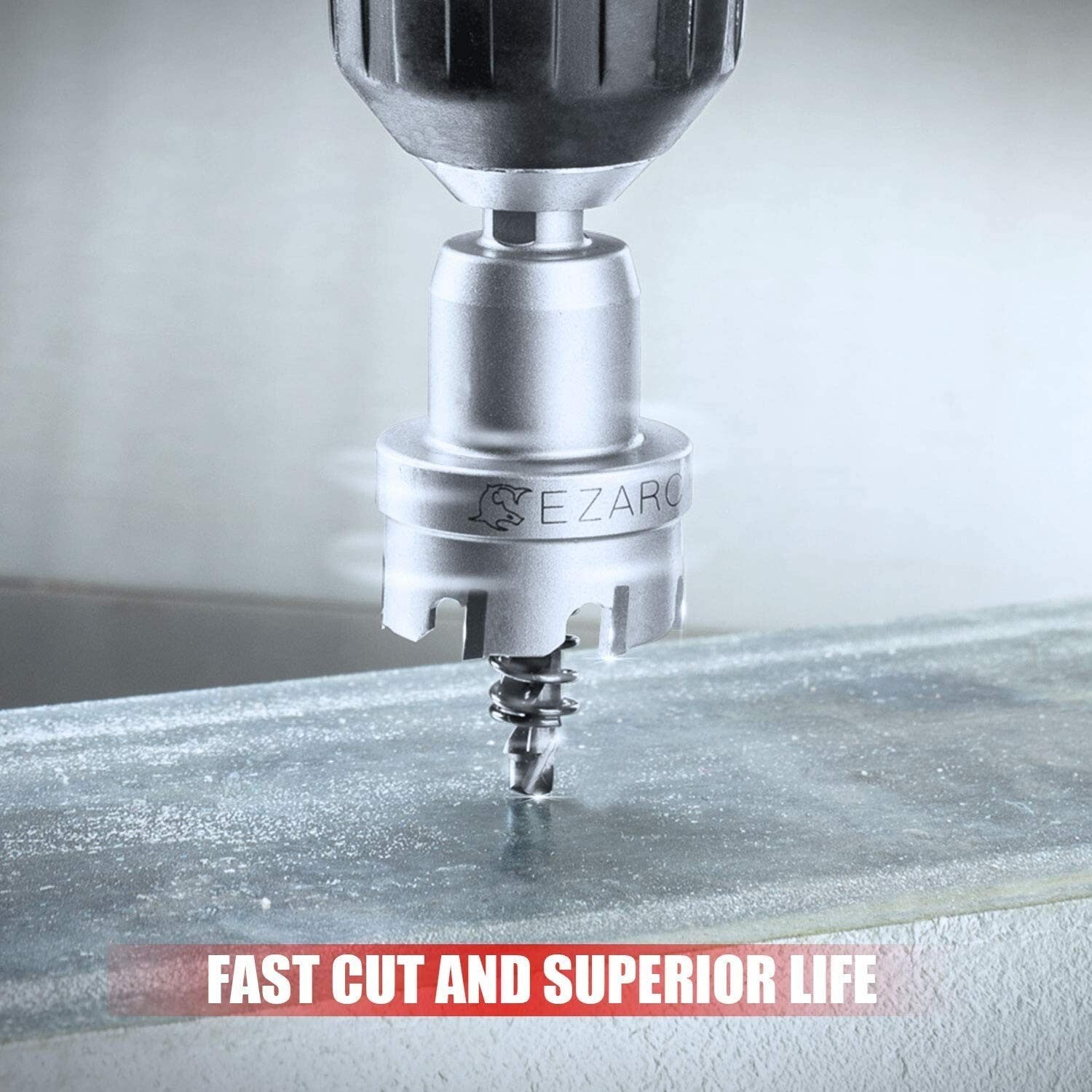 Durable Carbide Hole Saw Set with Pilot Drill for Effortless Metal Cuts