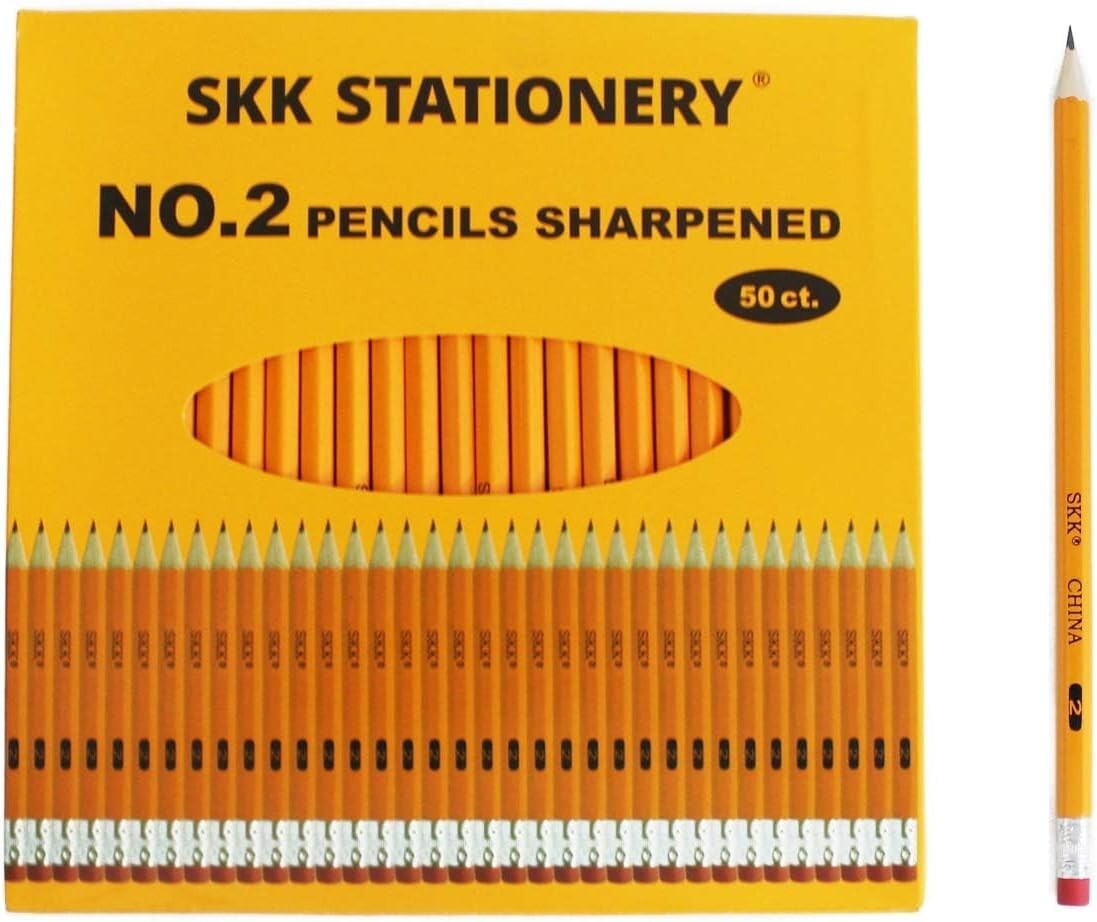 600 Pre-Sharpened HB Pencils Set - Essential Teacher Supplies in 12 Boxes
