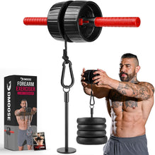 Load image into Gallery viewer, Durable Forearm Roller with Non-Slip Grip - Ideal for Rehab &amp; Strength Training
