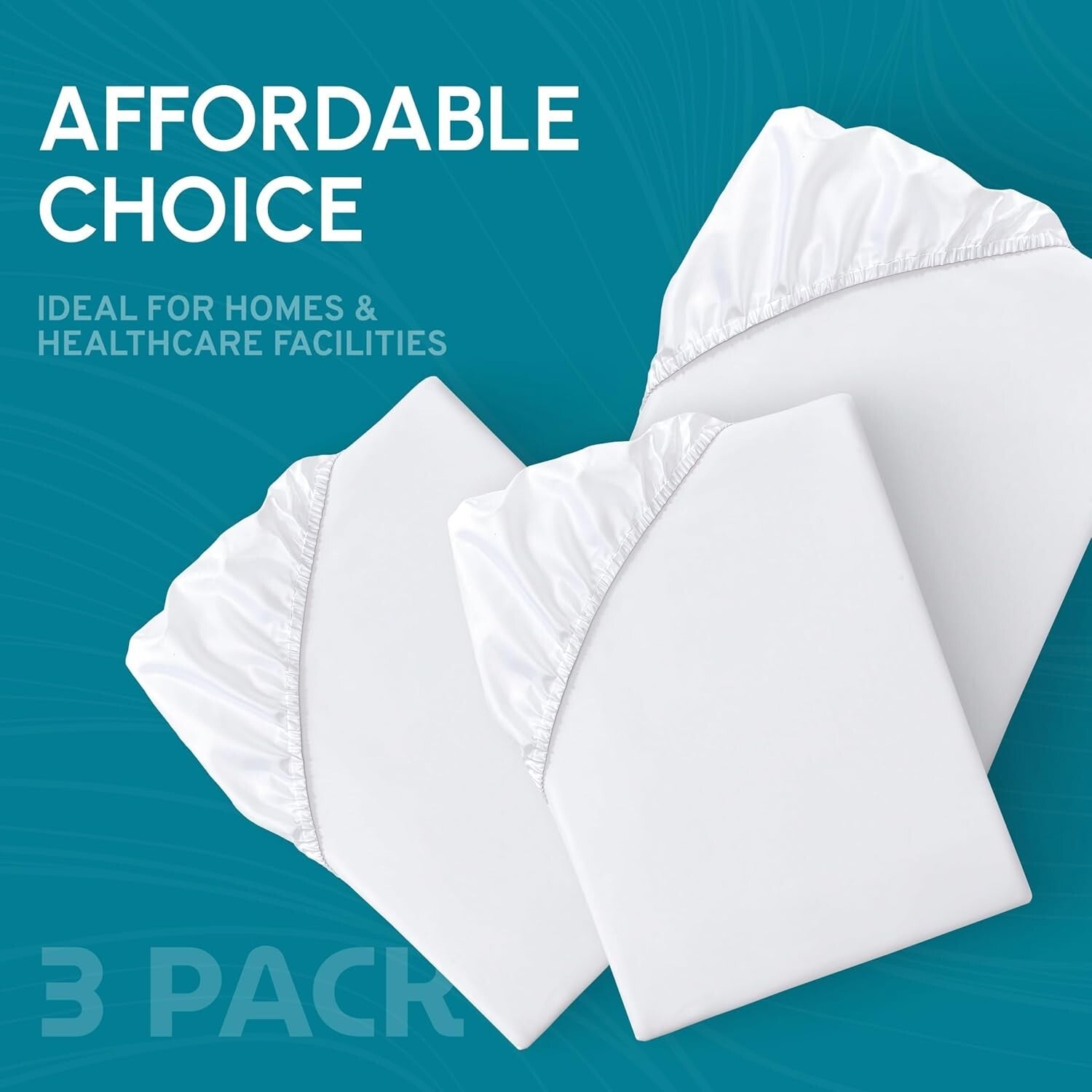 Durable Machine Washable Hospital Bed Sheets - Set of 3, 36" x 80" Size