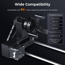 Load image into Gallery viewer, Versatile Laser Engraver Rotary Roller - Perfect for Glasses, Tumblers &amp; Rings