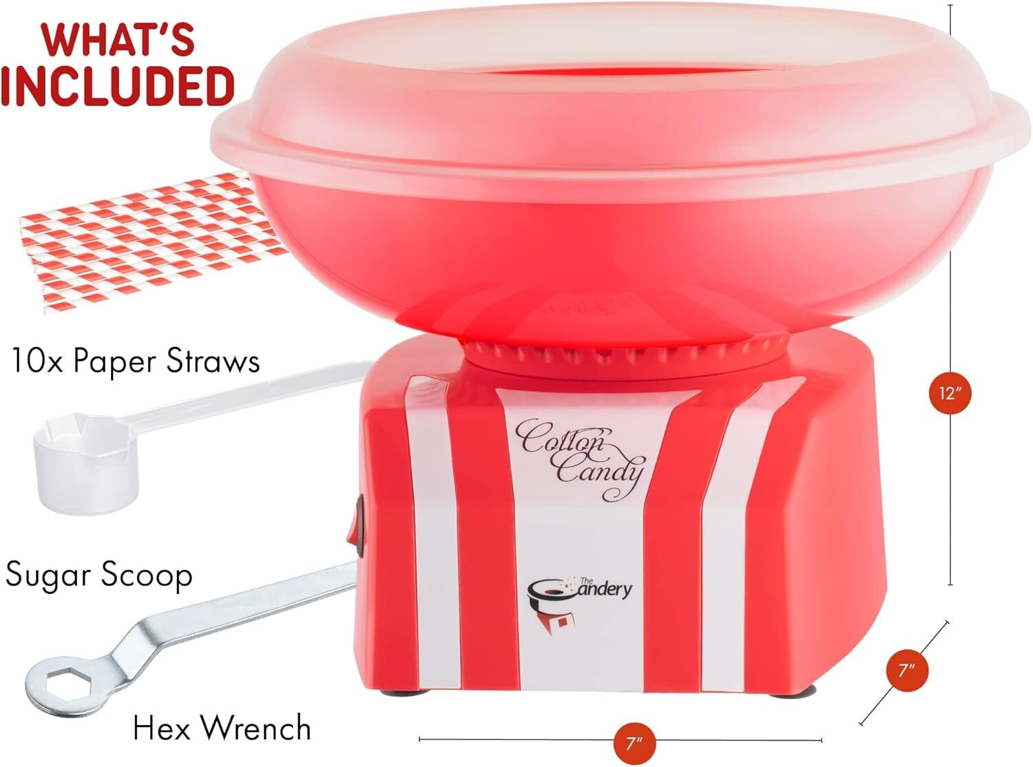 Bright Cotton Candy Maker - Ideal for Birthday Parties, Baby Showers & More