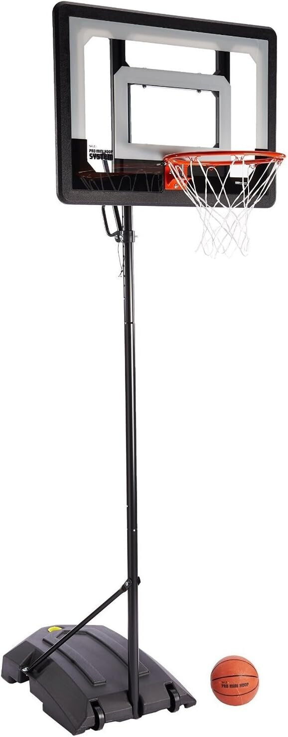 Durable Outdoor Pro Mini Basketball System with Adjustable Height and Wheels