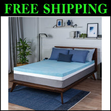 Load image into Gallery viewer, Cooling Gel Swirl Memory Foam Mattress Topper - King Size, Durable &amp; Cozy