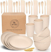 Load image into Gallery viewer, Lightweight and Unbreakable Dinnerware Set - Microwave &amp; Dishwasher Safe for 4