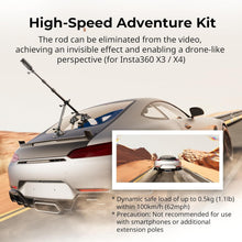 Load image into Gallery viewer, Telescopic Action Camera Mount with Dual Suction Cups for Panoramic Filming