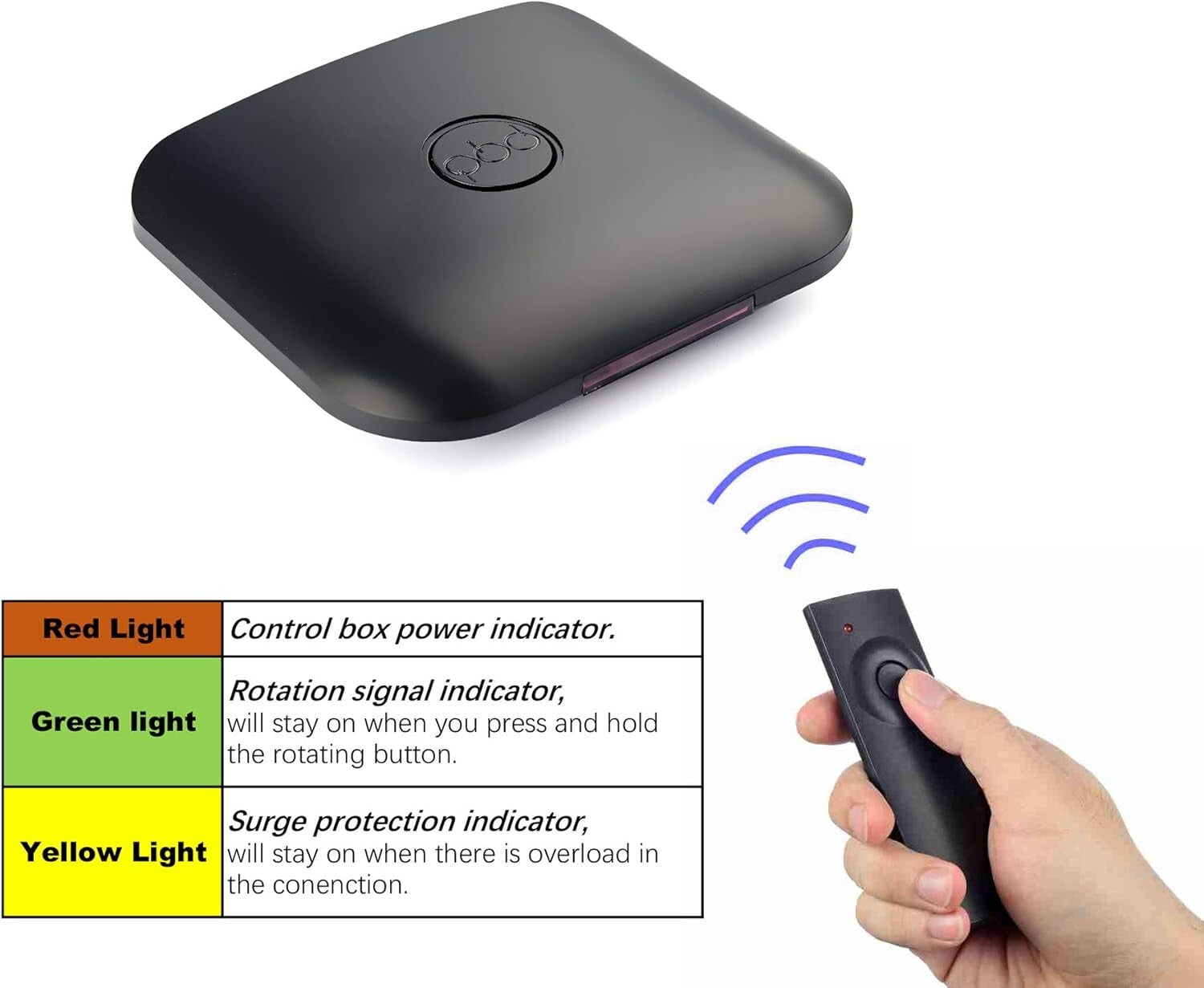 360-Degree Rotating Outdoor HD Antenna - 200 Miles with Mounting Pole Included
