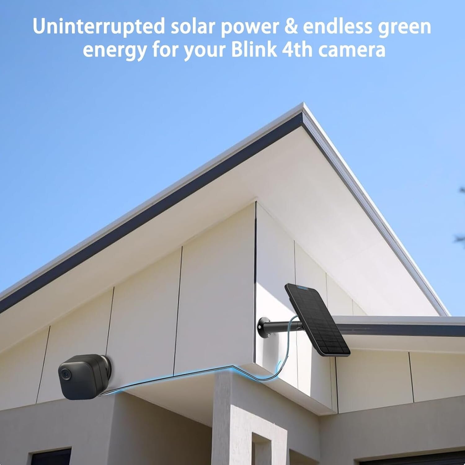 Eco-Friendly Solar Panel for Blink Outdoor 4 - 360° Adjustable Mounting Bracket