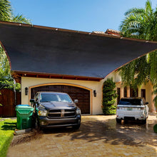 Load image into Gallery viewer, High-Density 20x48 FT Black Shade Tarp with Grommets - Optimal Sun Protection