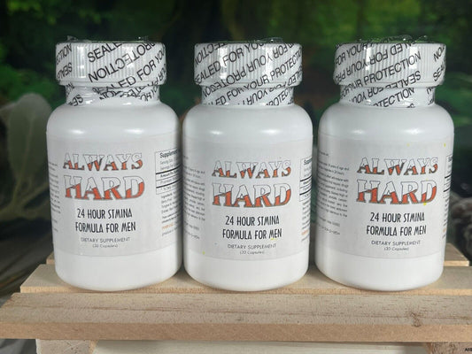 "Always Hard" - Natural Strong Herbal Sex Pillz for Men 90 Count TOTAL - 3 PACK