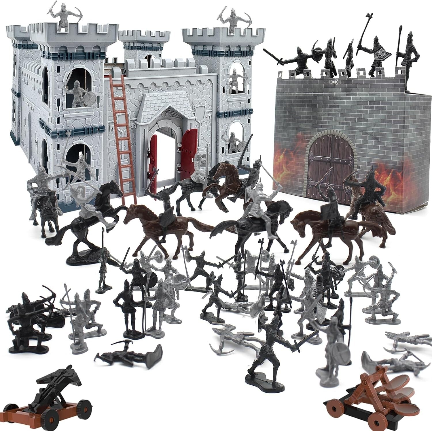 Sturdy Knight Castle Toy with 36 Figures and 8 Cavalries - Ultimate Battle Set