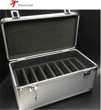 Load image into Gallery viewer, Durable Aluminum-Wrapped 10-Bay Storage Case for 3.5" HDDs - Lockable Design