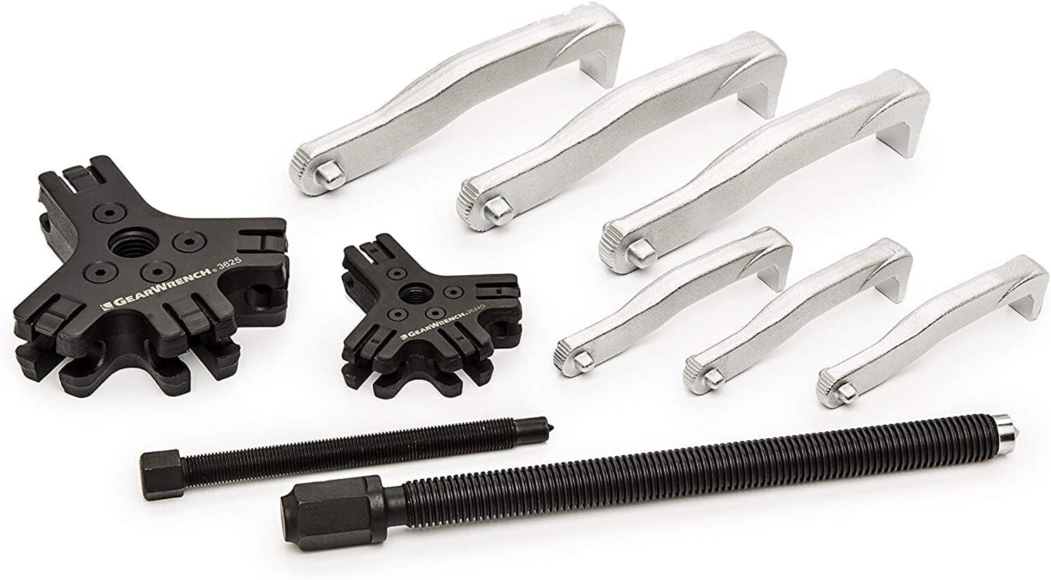 Ergonomic 2/3 Jaw Mechanical Puller Set with Easy Jaw Conversion - 5.13 lbs