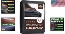Load image into Gallery viewer, Super Heavy Duty 18 Mil Tarp with Reinforced Edges for All Weather Protection