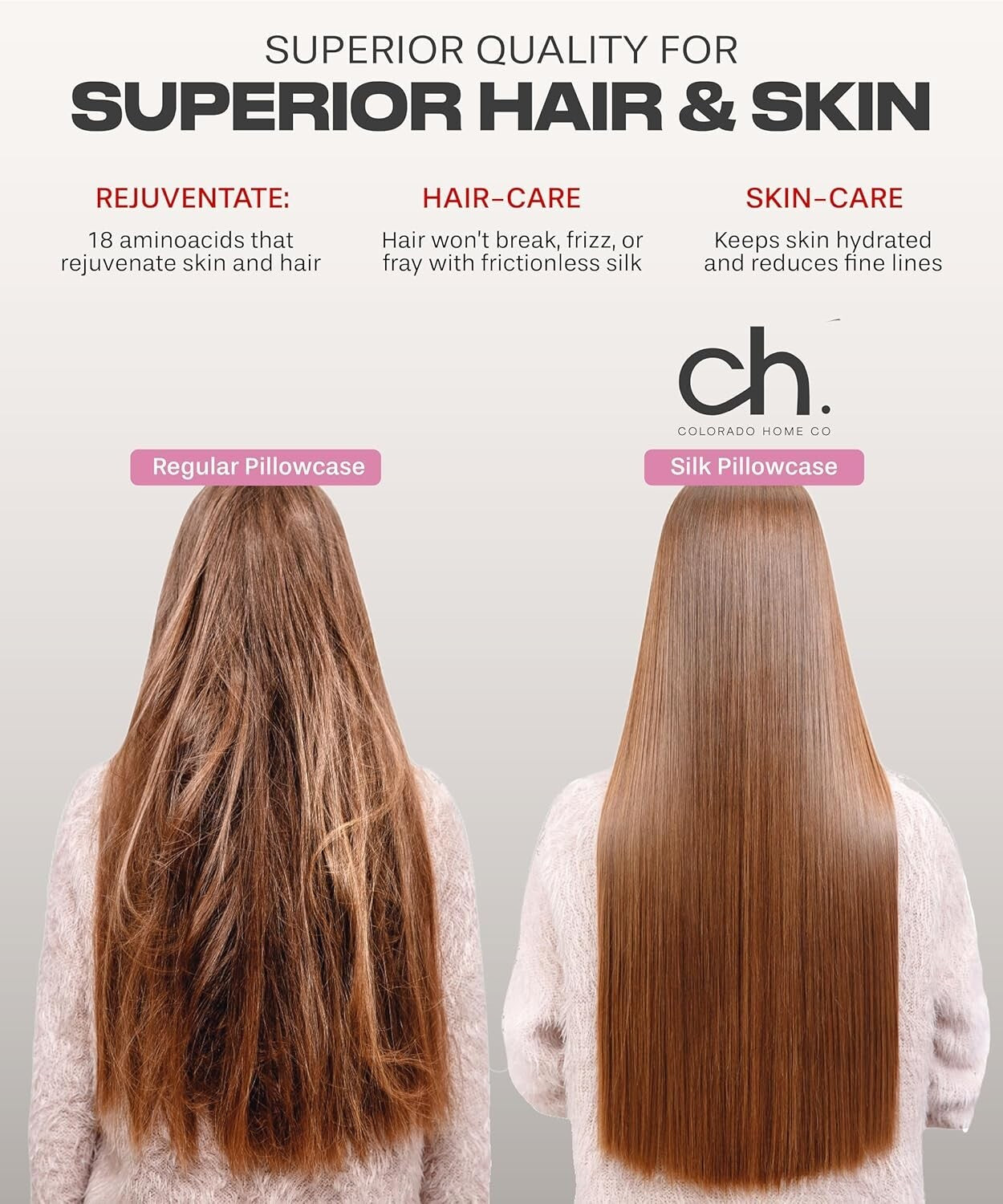 Cooling Queen Size Silk Pillowcase with 900 Thread Count - Mulberry Silk Luxury