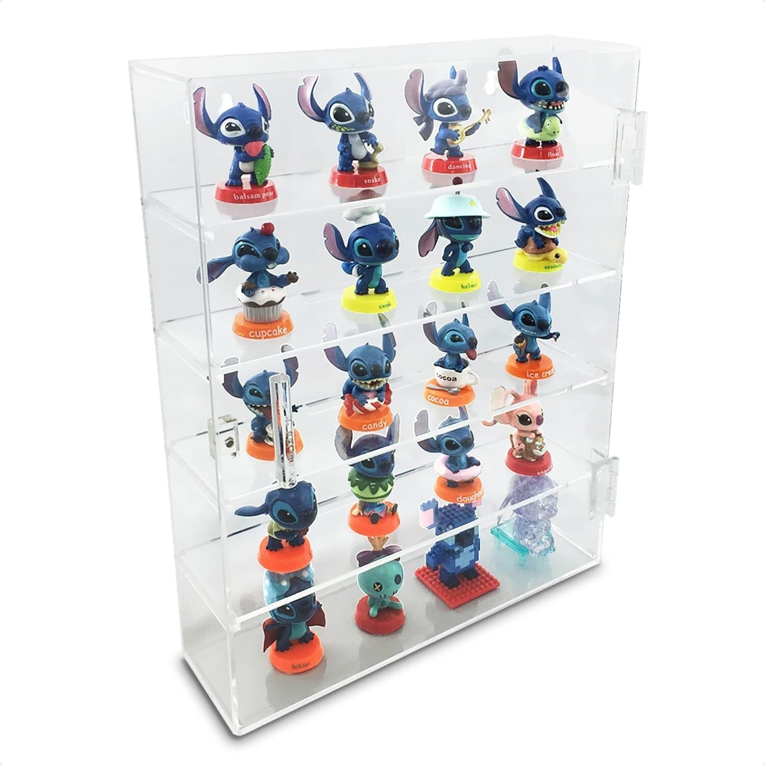 Clear Acrylic Display Case - 5 Tiers and Magnetic Closure for Secure Showcasing