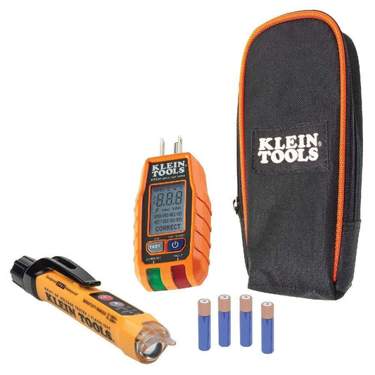 Non-Contact Voltage Tester & GFCI Receptacle Tester - Complete Electrical Kit