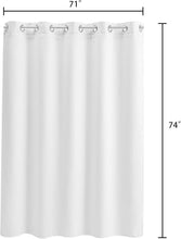 Load image into Gallery viewer, Elegant White Waffle Weave Shower Curtain Set - Machine Washable &amp; No Hooks