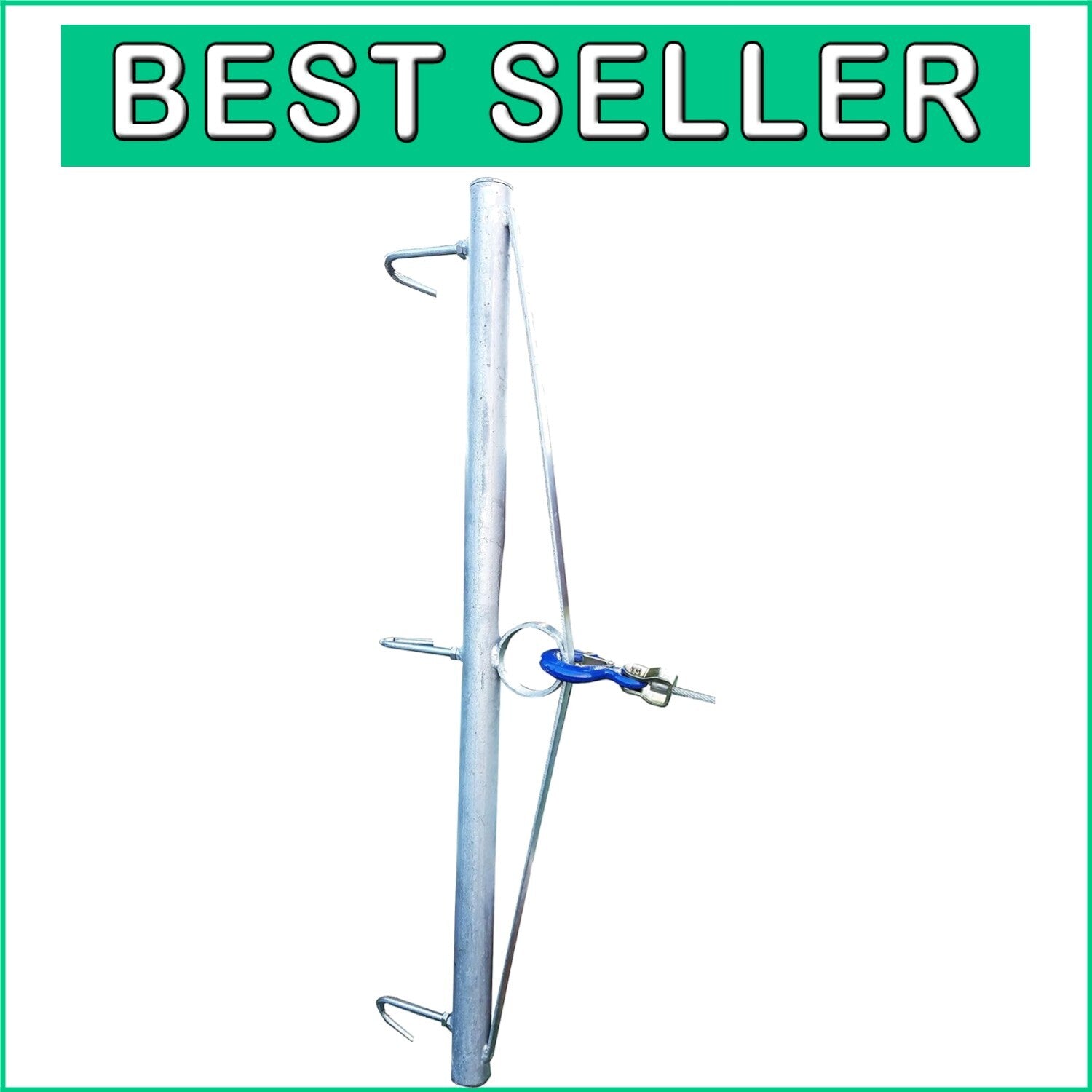 Efficient Woven Wire Fence Stretcher with Welded Steel Bow – 324 lbs Capacity