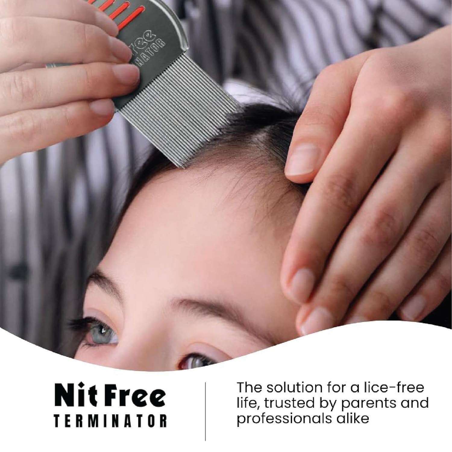 Professional Stainless Steel Lice Comb Pack of 6 – Effective Lice Treatment